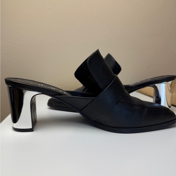 Calvin Klein Dacy Block Heel Mules- 10M - Picture 3 of 9